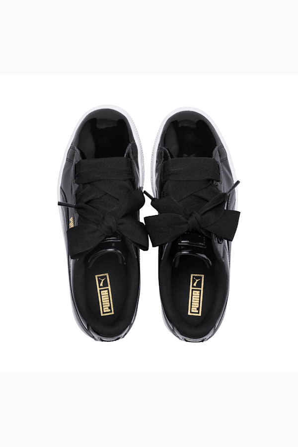 Puma basket heart patent grey sales