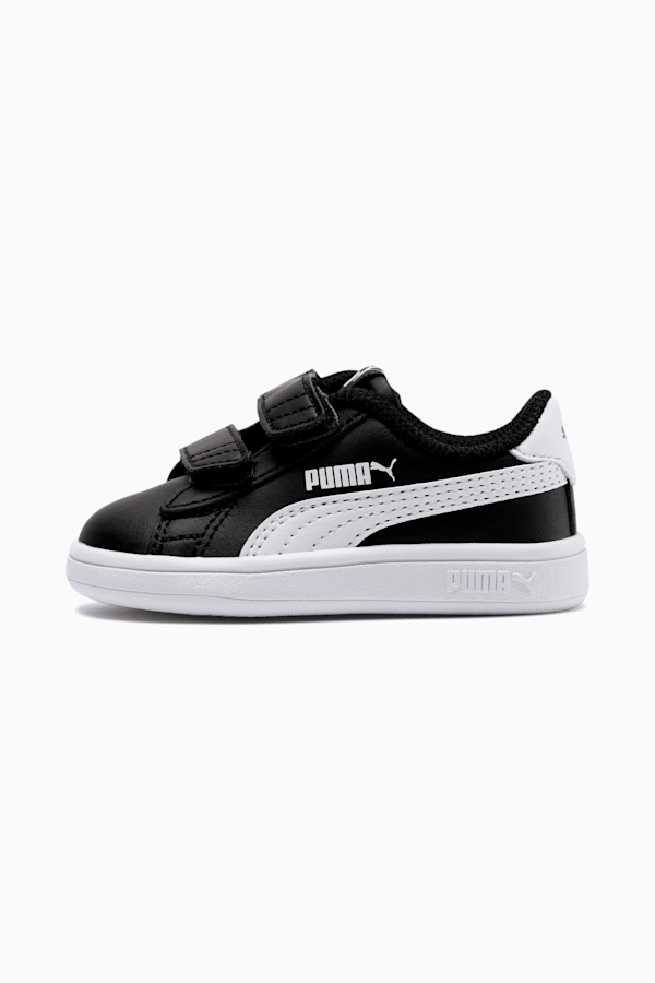 PUMA Smash v2 Toddler Shoes, Puma Black-Puma White, extralarge