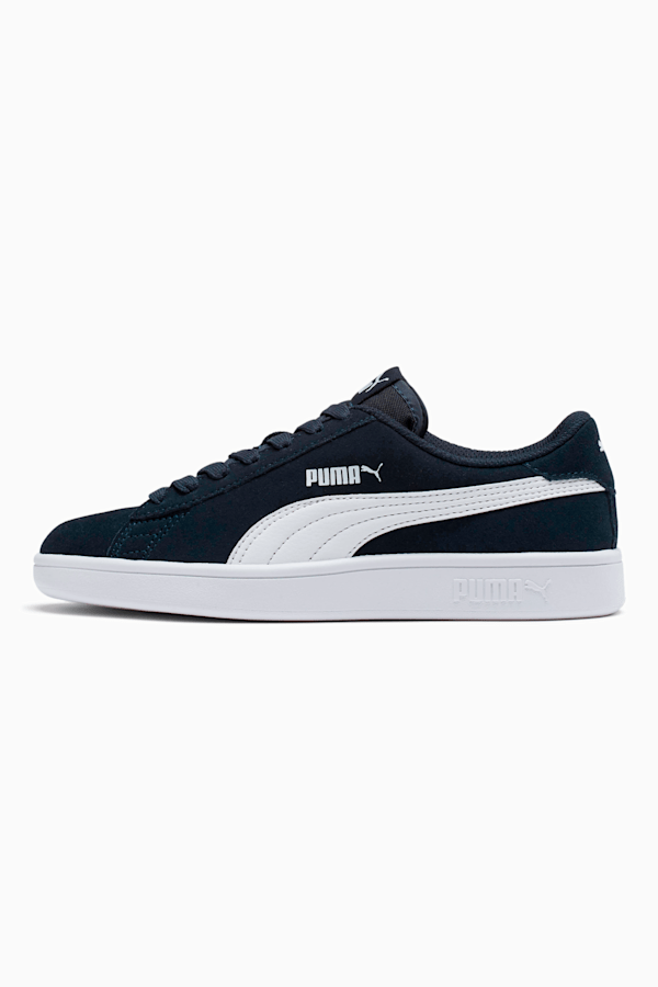 Smash v2 Suede Sneakers Big Kids, Peacoat-Puma White, extralarge