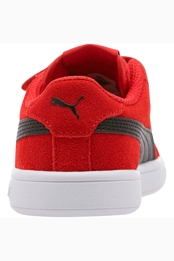 Smash v2 Suede Little Kids' Shoes, Ribbon Red-Puma Black, extralarge