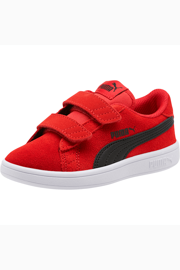 Smash v2 Suede Little Kids' Shoes, Ribbon Red-Puma Black, extralarge