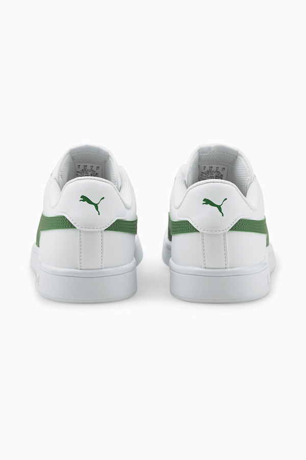 PUMA Smash v2 Sneaker, Puma White-Amazon Green, extralarge