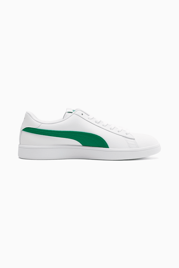 PUMA Smash v2 Sneakers, Puma White-Amazon Green, extralarge