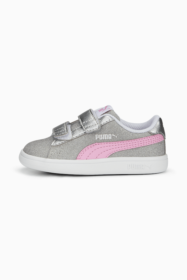 PUMA Smash v2 Glitz Glam Sneakers Babies, PUMA Silver-Lilac Chiffon-PUMA White, extralarge-GBR