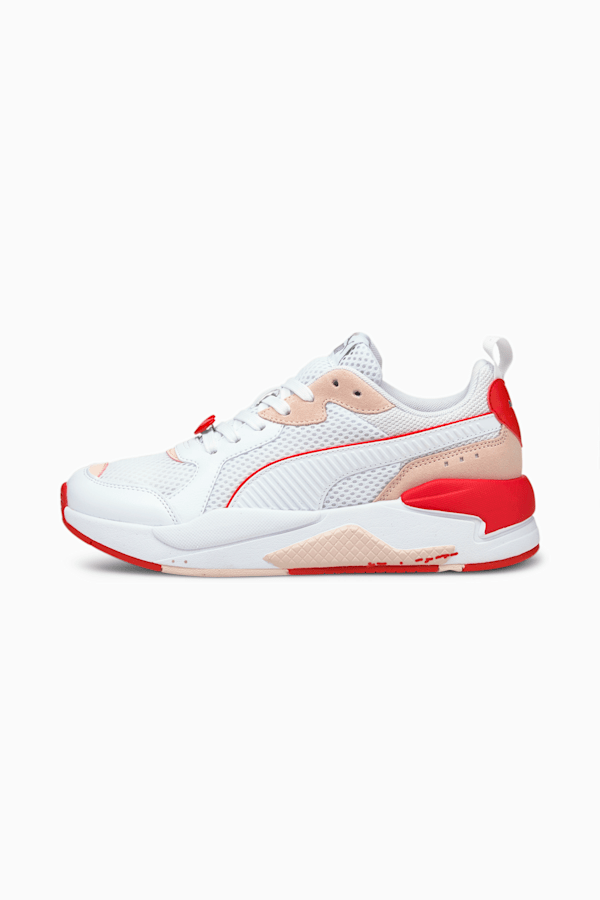 Pink and cheap red puma
