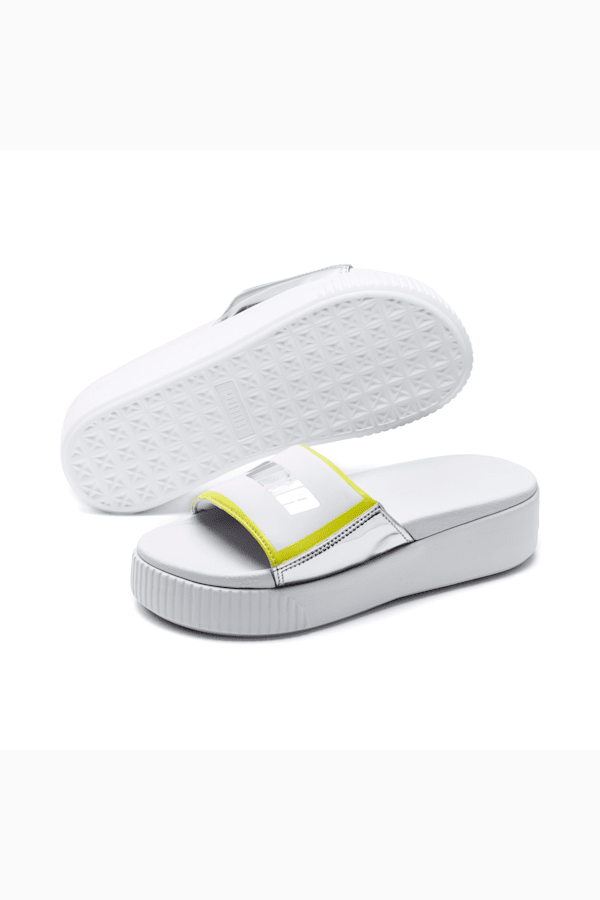 Puma metallic slides new arrivals