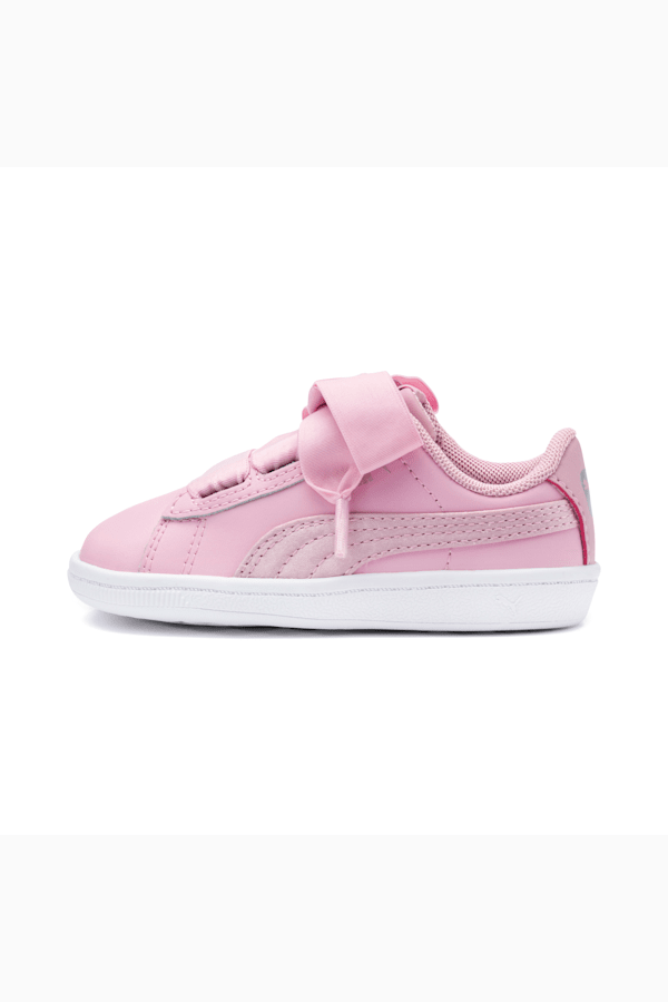Pink puma ribbon shoes cheap