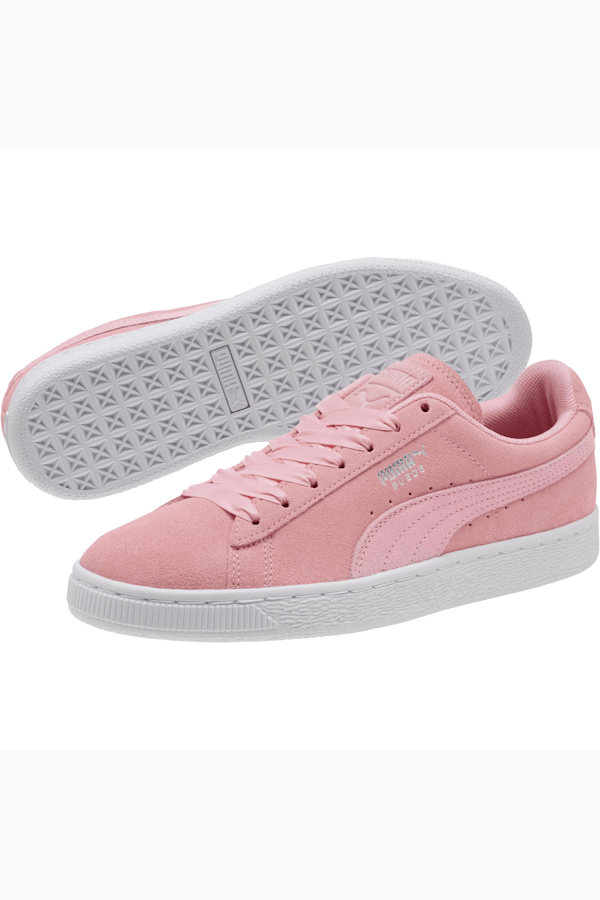 Pink store suede pumas