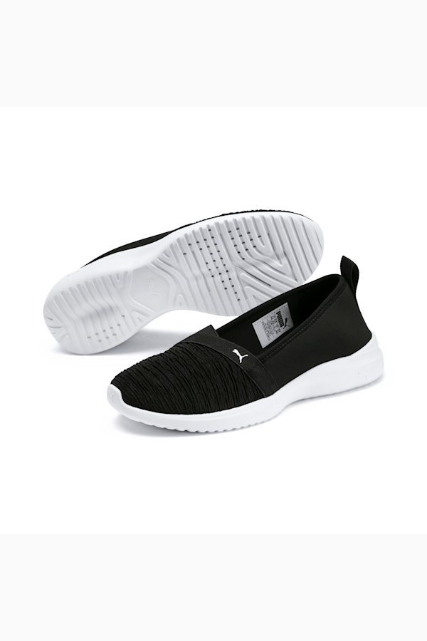 Adelina Women’s Ballet Shoes, Puma Black-Puma Silver, extralarge