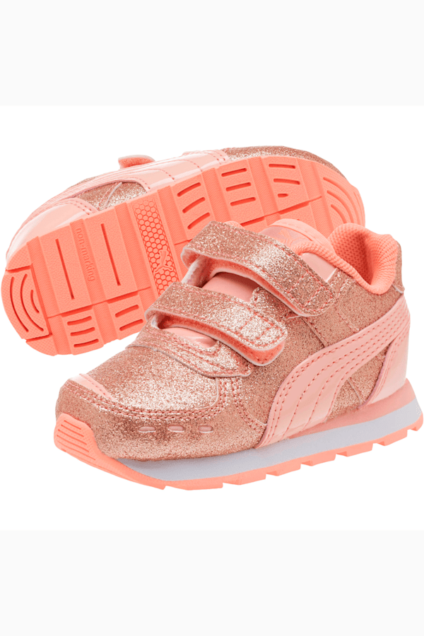 Vista Glitz Toddler Shoes, Peach Bud-Bright Peach-Puma White, extralarge