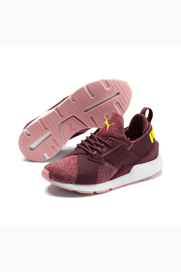Womens puma muse speckle shop athletic shoe