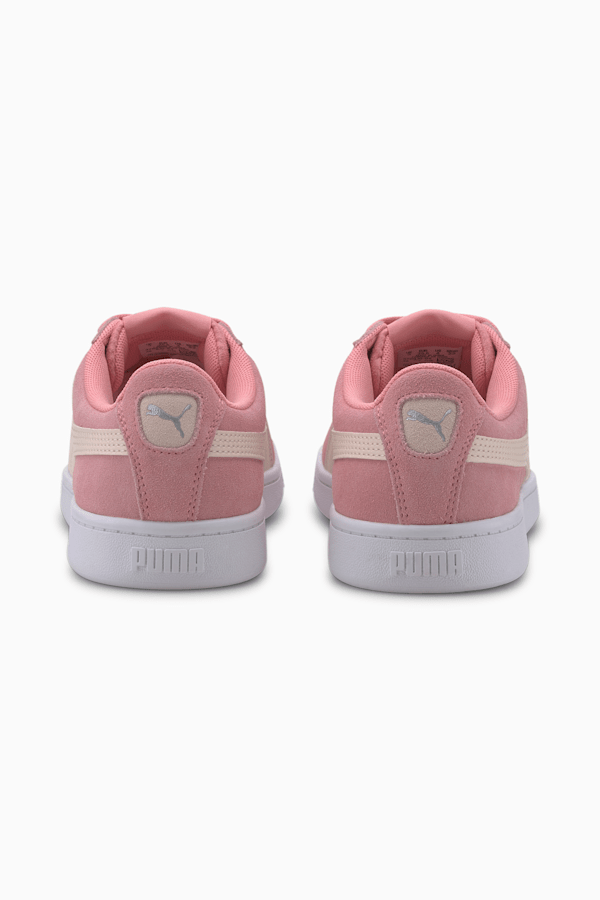 PUMA Vikky v2 Suede Sneakers Big Kids, Peony-Rosewater-Puma Silver-Puma White, extralarge