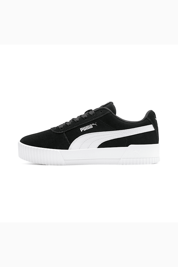 Puma carina deals junior suede