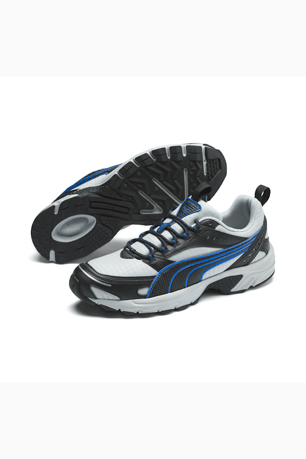 Axis Trail Sneakers, H Rise-Black-P Blue-Slvr-Wht, extralarge