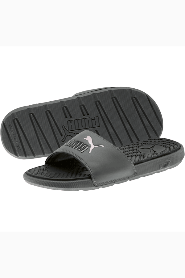 Cool Cat Women’s Slides, CASTLEROCK-Puma Black, extralarge