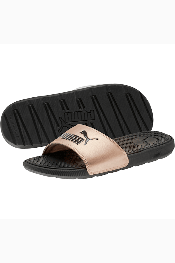 Metallic best sale puma slides
