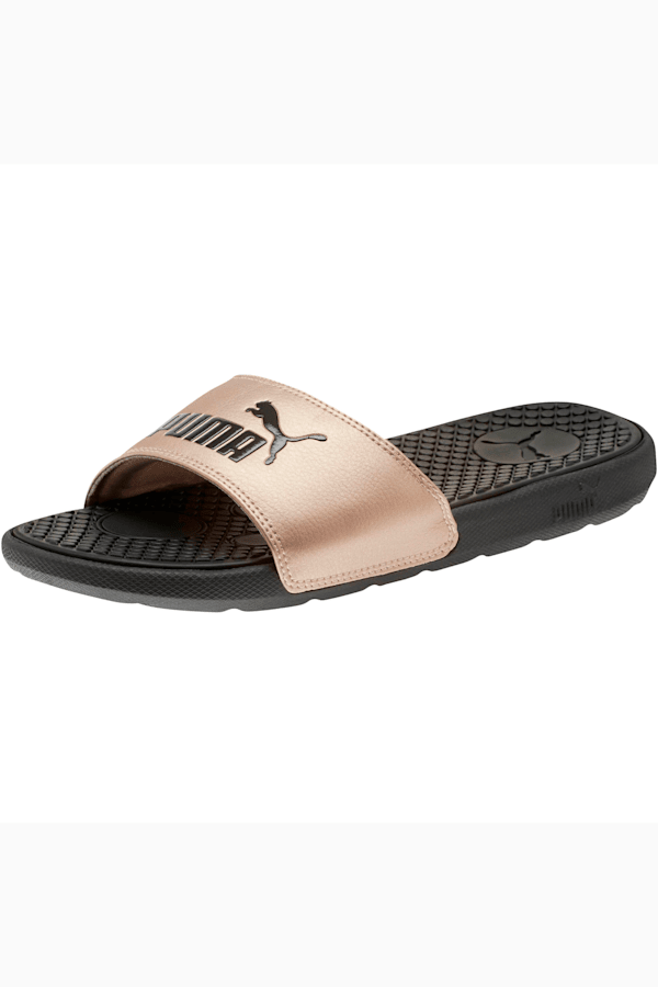 Metallic puma slides online