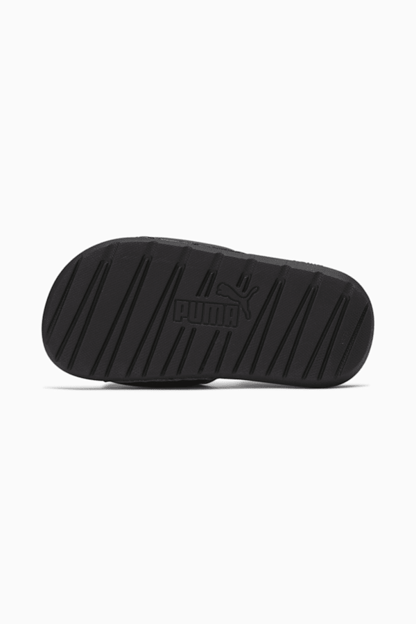 Cool Cat V Little Kids' Slides, Puma Black-Puma White, extralarge