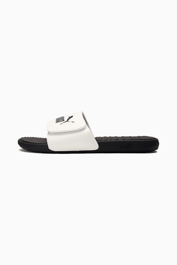 Cool Cat V Men's Slides, Puma Black-Puma White-Puma Black, extralarge