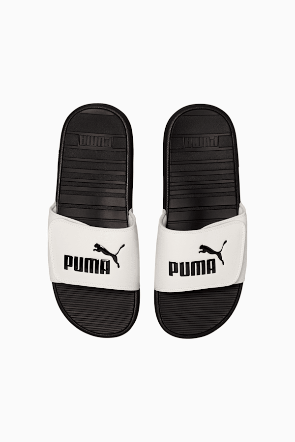 Cool Cat V Men's Slides, Puma Black-Puma White-Puma Black, extralarge