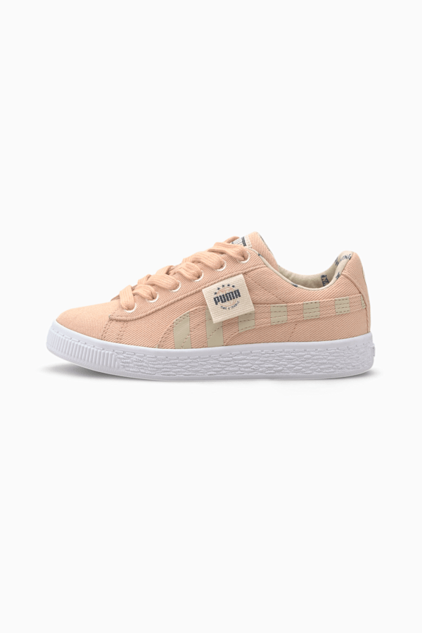 Puma canvas shoes pink store
