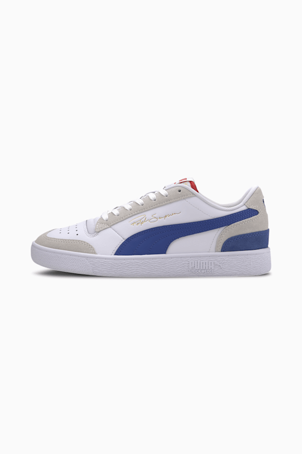 Ralph Sampson Lo Vintage Sneakers, Puma White-Dazzling Blue-High Risk Red, extralarge