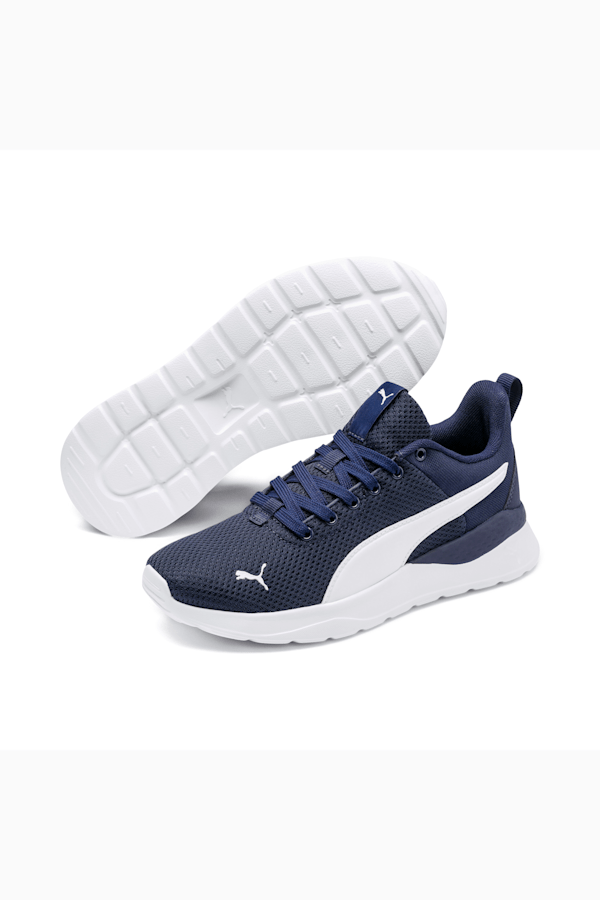Anzarun Lite Youth Trainers, Peacoat-Puma White, extralarge