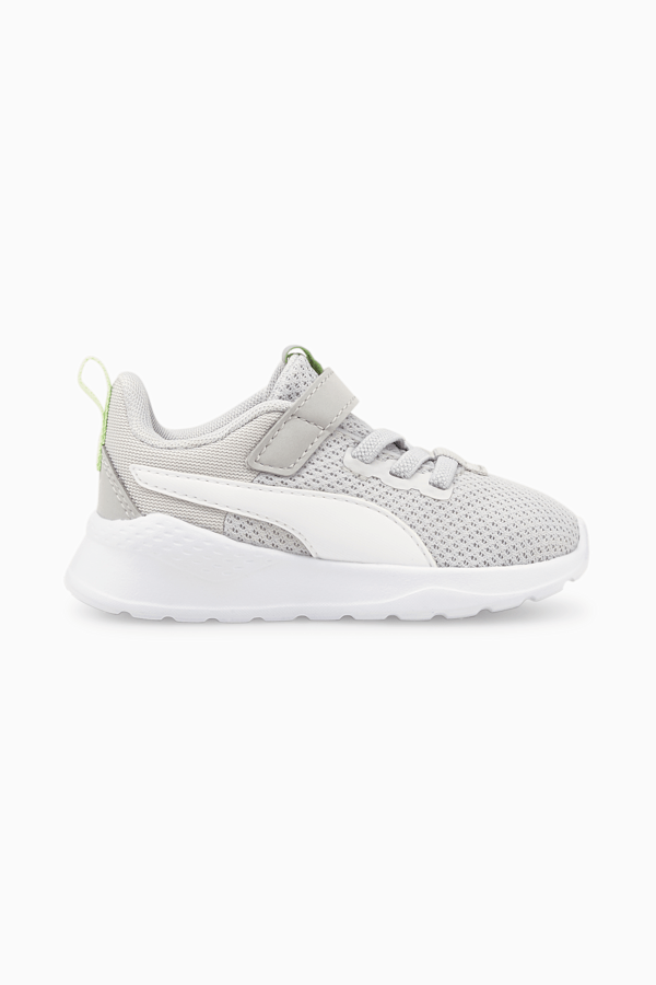 Anzarun Lite Babies' Trainers, Gray Violet-Puma White-Paradise Green, extralarge