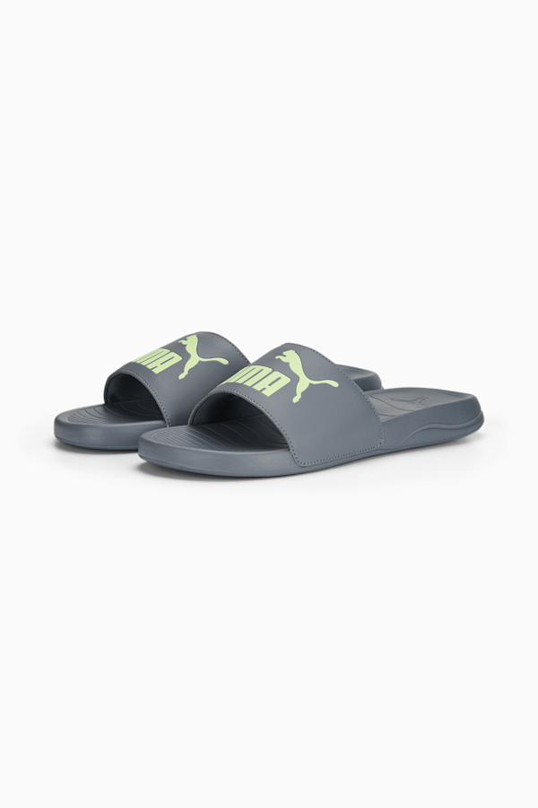 Popcat 20 Sandals, Gray Tile-Fast Yellow, extralarge