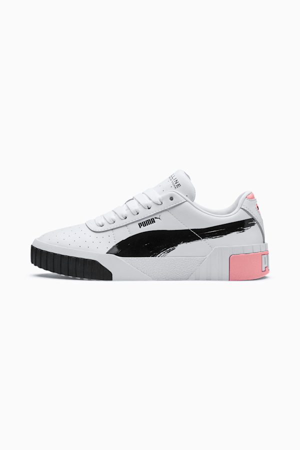 PUMA x MAYBELLINE Cali Women's Sneakers, Puma White-Puma Black, extralarge