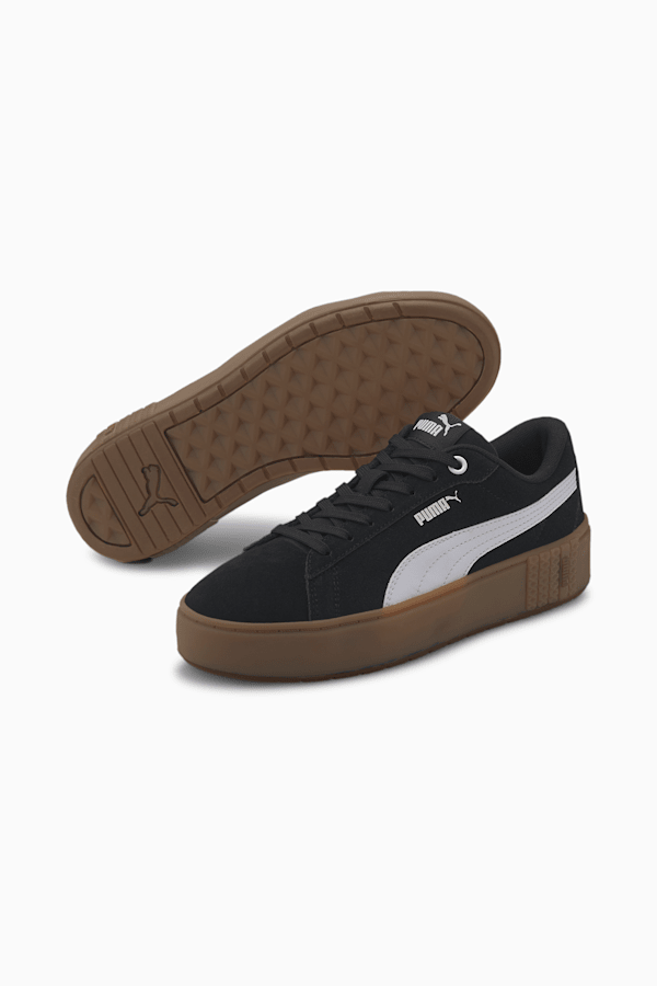 Brown puma suede platform best sale