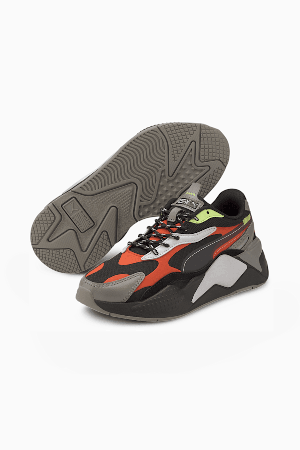 RS-X³ City Attack Kids' Sneakers JR, Puma Black-Paprika, extralarge