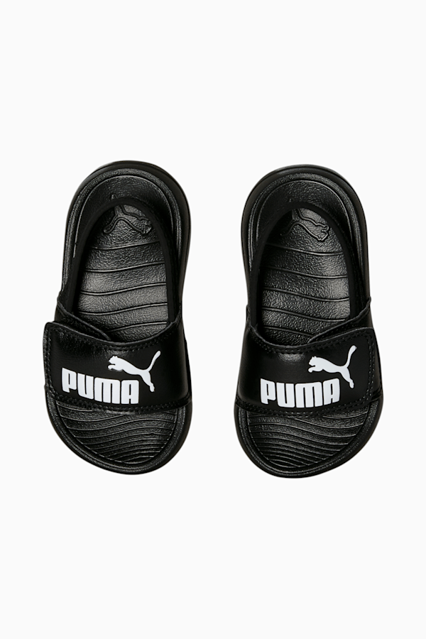 Popcat 20 Backstrap Babies' Sandals, Puma Black-Puma White, extralarge