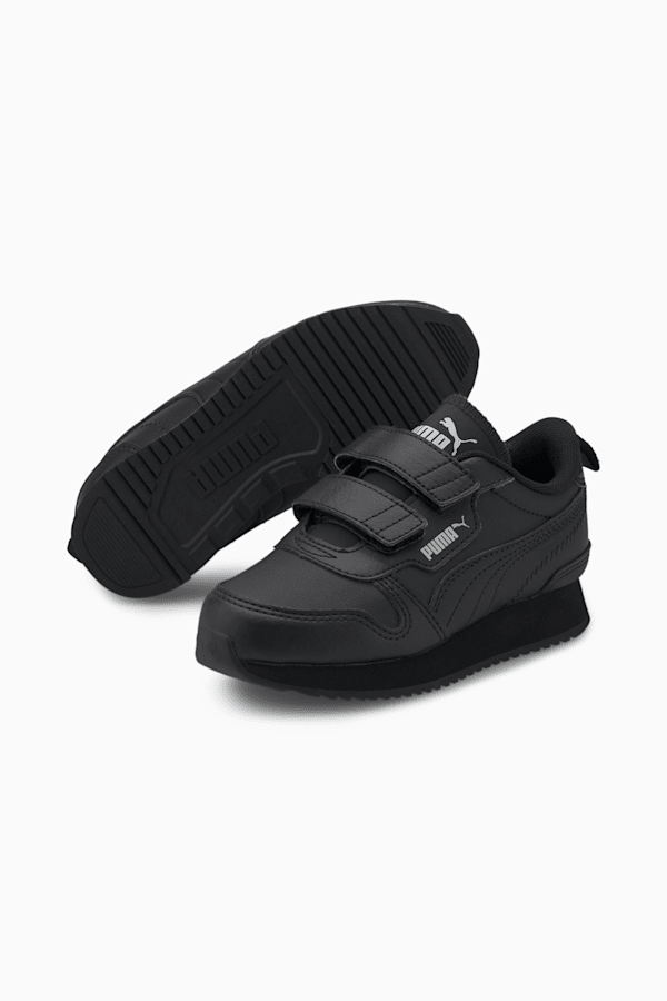 Kids black puma sales shoes