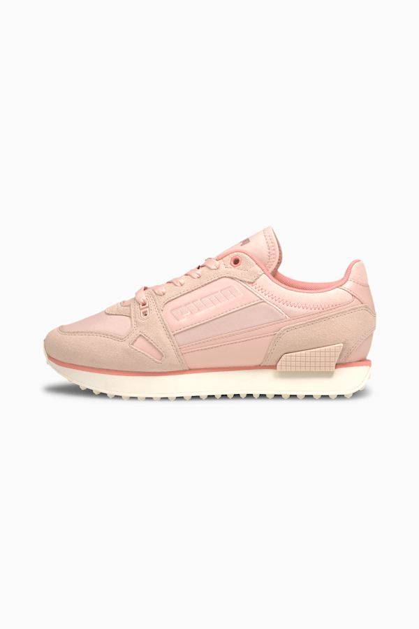 Pink and chrome best sale sneakers