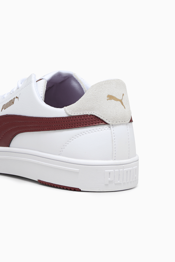 Serve Pro Lite Sneakers, PUMA White-Dark Jasper-PUMA Gold, extralarge