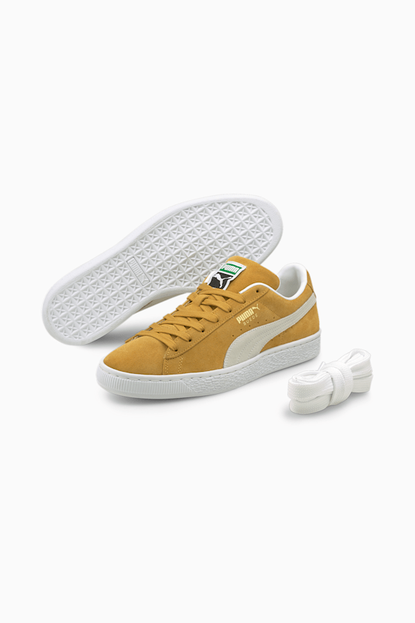 Suede Classic XXI Trainers, Honey Mustard-Puma White, extralarge