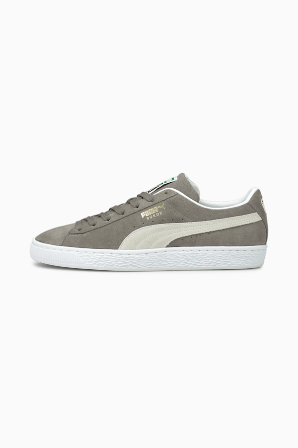 Suede Classic XXI Trainers, Steel Gray-Puma White, extralarge