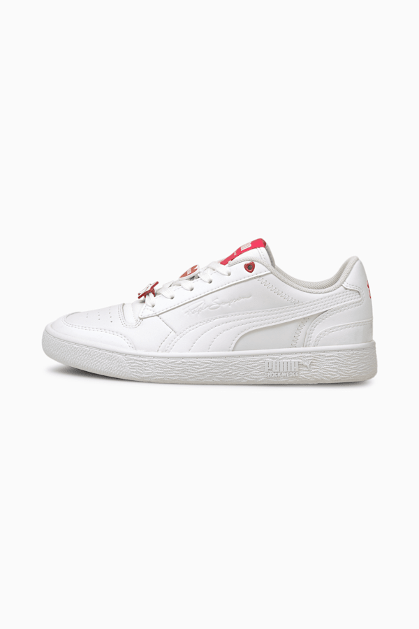 Puma ralph sampson trainers in white and pink 2025
