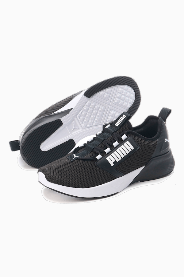 Retaliate Tongue Men's Running Shoes, Puma Black-Puma White, extralarge-GBR