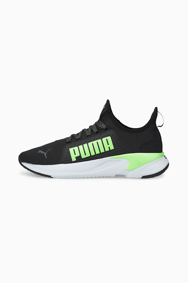 Softride Premier Slip-On Men's Running Shoes, Puma Black-Fizzy Lime, extralarge