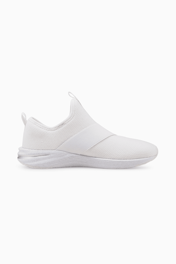 Puma slip cheap ons women silver