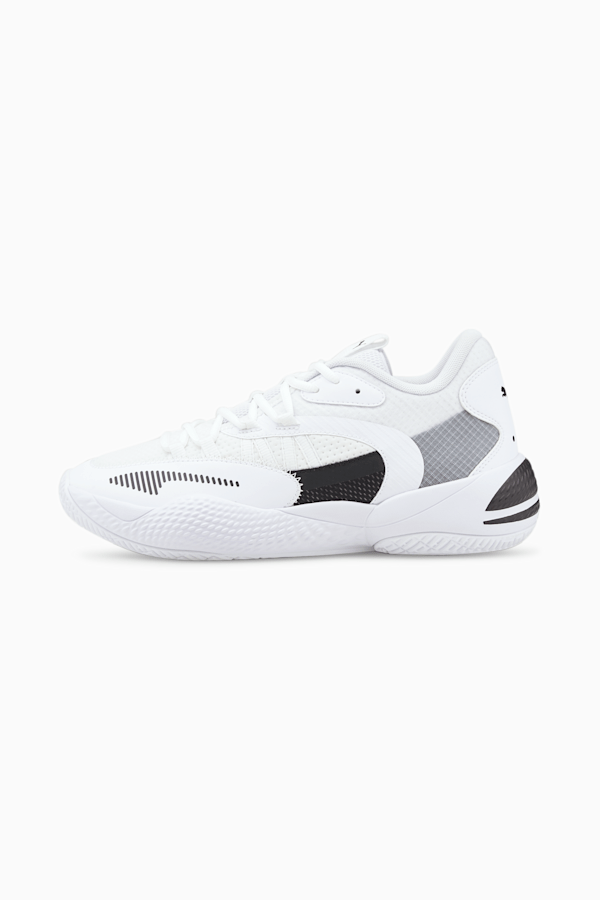 Court Rider 2.0 Basketball Shoes, Puma White-Puma Black, extralarge-GBR