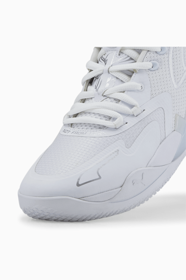 MB.01 Lo Basketball Shoes, Puma White-Silver, extralarge
