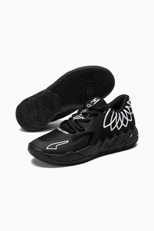 PUMA x LAMELO BALL MB.01 Lo Men's Basketball Shoes, PUMA Black-PUMA Black, extralarge