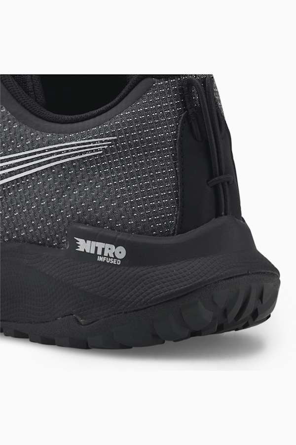 Fast-Trac NITRO™ Men's Trail Running Shoes, Puma Black-Metallic Silver, extralarge