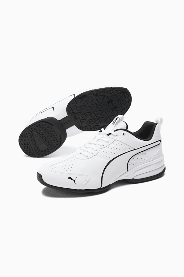 White leather sale running shoes mens