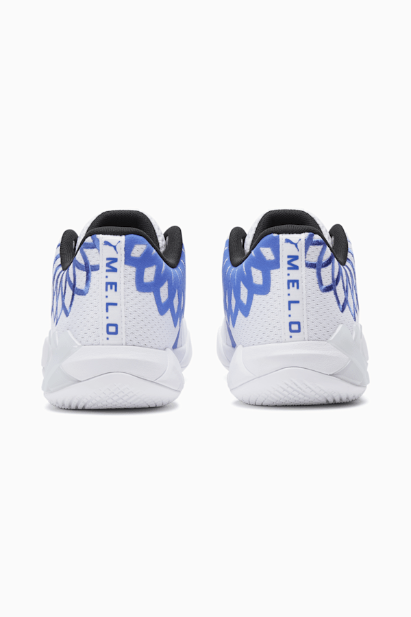 PUMA x LAMELO BALL MB.01 Lo Big Kids' Basketball Shoes, PUMA White-Bluemazing, extralarge