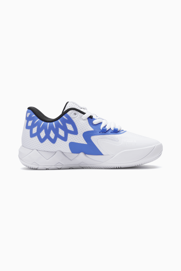 PUMA x LAMELO BALL MB.01 Lo Big Kids' Basketball Shoes, PUMA White-Bluemazing, extralarge