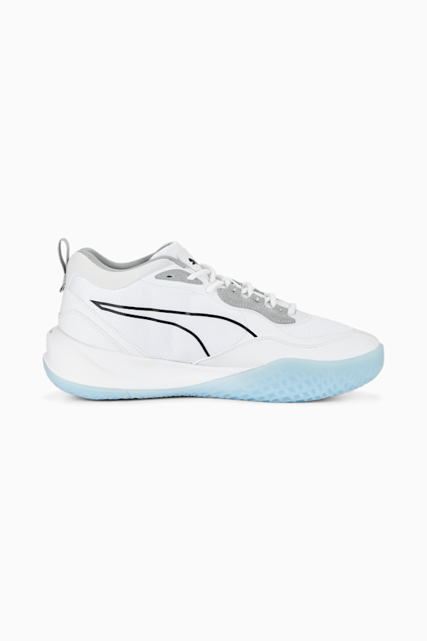 Playmaker Pro Basketball Shoes, Puma White-Quarry, extralarge